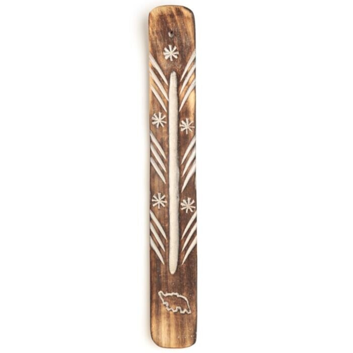 🐘 Elephant Mango Wood Incense Ash Catcher