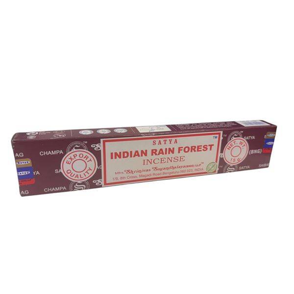 🌿 Indian Rain Forest Satya Incense Sticks – 15g Box