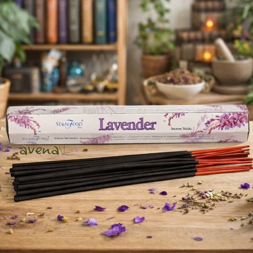 💜 Lavender Incense Sticks – Stamford Hexagonal 20 Pack