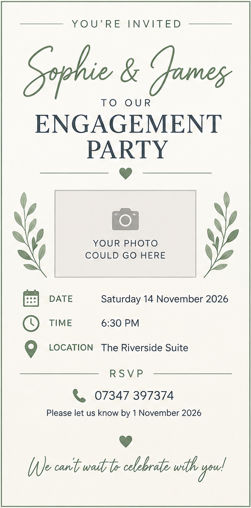 Personalised E-Invite