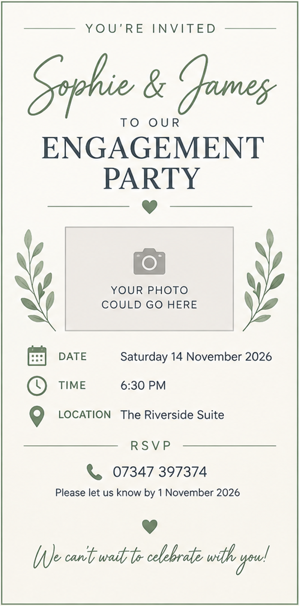 Personalised E-Invite