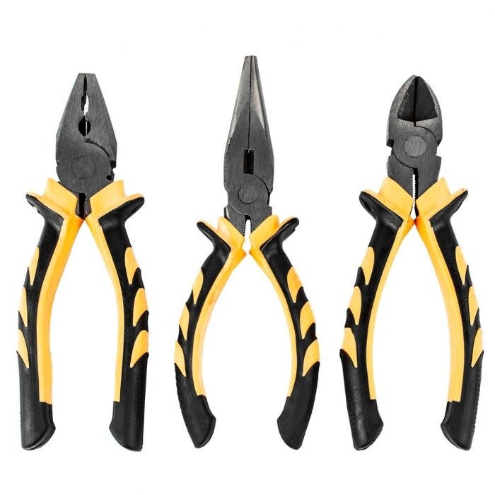 🔧 3 Piece Soft Grip Pliers Set