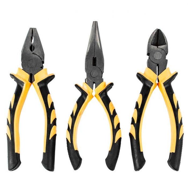 🔧 3 Piece Soft Grip Pliers Set