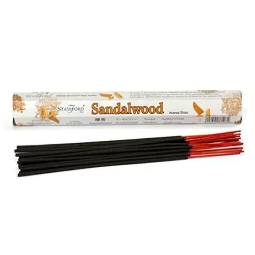 🌳 Sandalwood Incense Sticks – Stamford Hexagonal 20 Pack