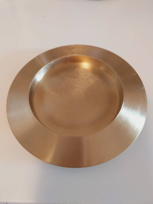 Kerzenteller gold 8 cm Durchmesser