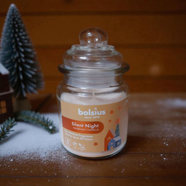 Bolsius true glow Duftglas mit Deckel ,,Silent Night"
