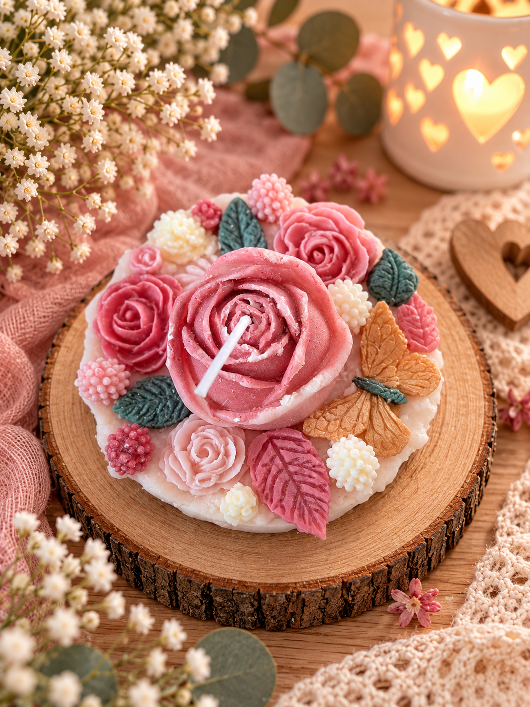 Liebevolle Kerzentorten als Geburtstagsgeschenk, Geburtstagstorten – handgemacht mit Herz ❤️