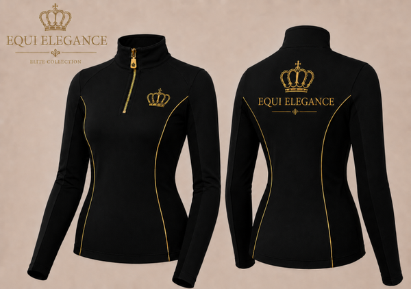 Black Elite Rider Top