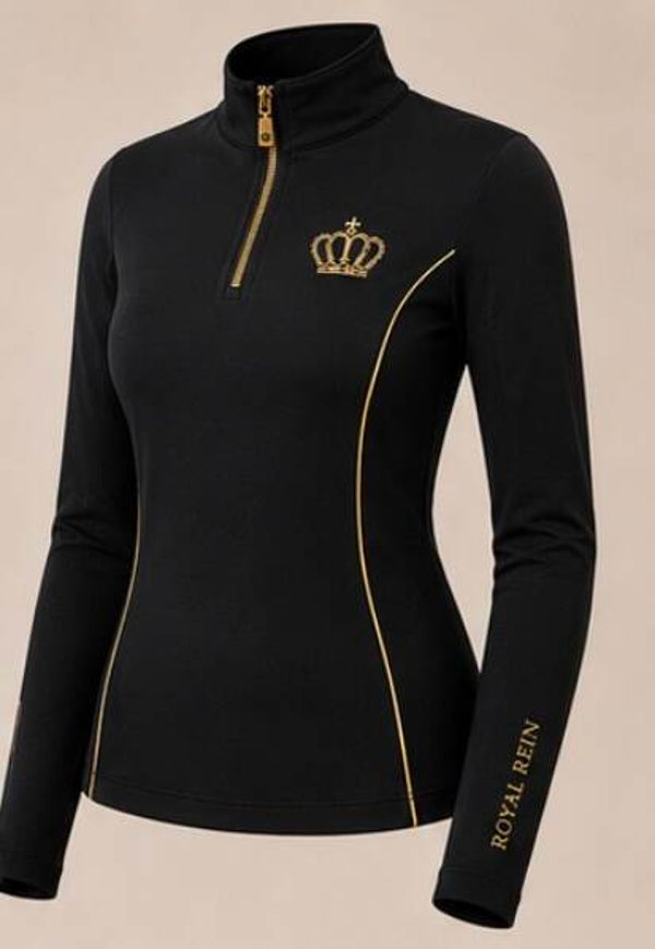 Black Elite Rider Top