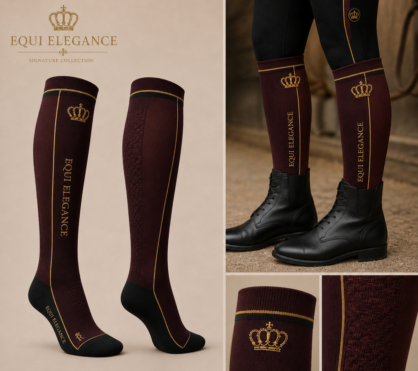 Bordeaux Elite Socks