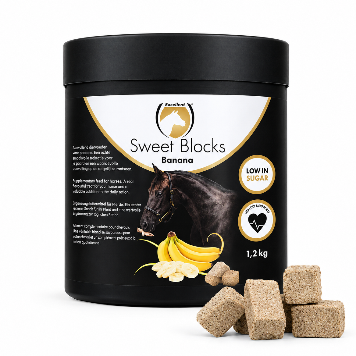 Excellent Horse Sweet Blocks Banana 1,2KG