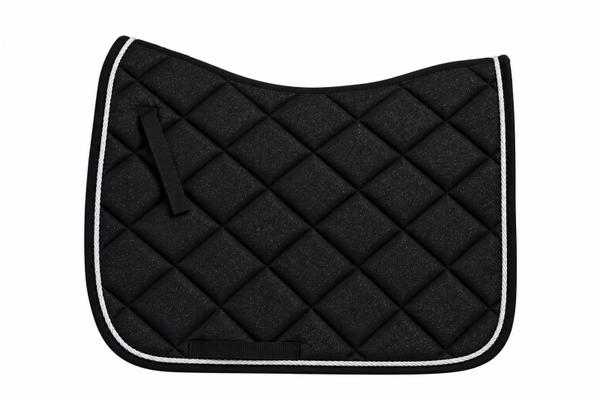 Sparkling Glitter Zadeldek Black