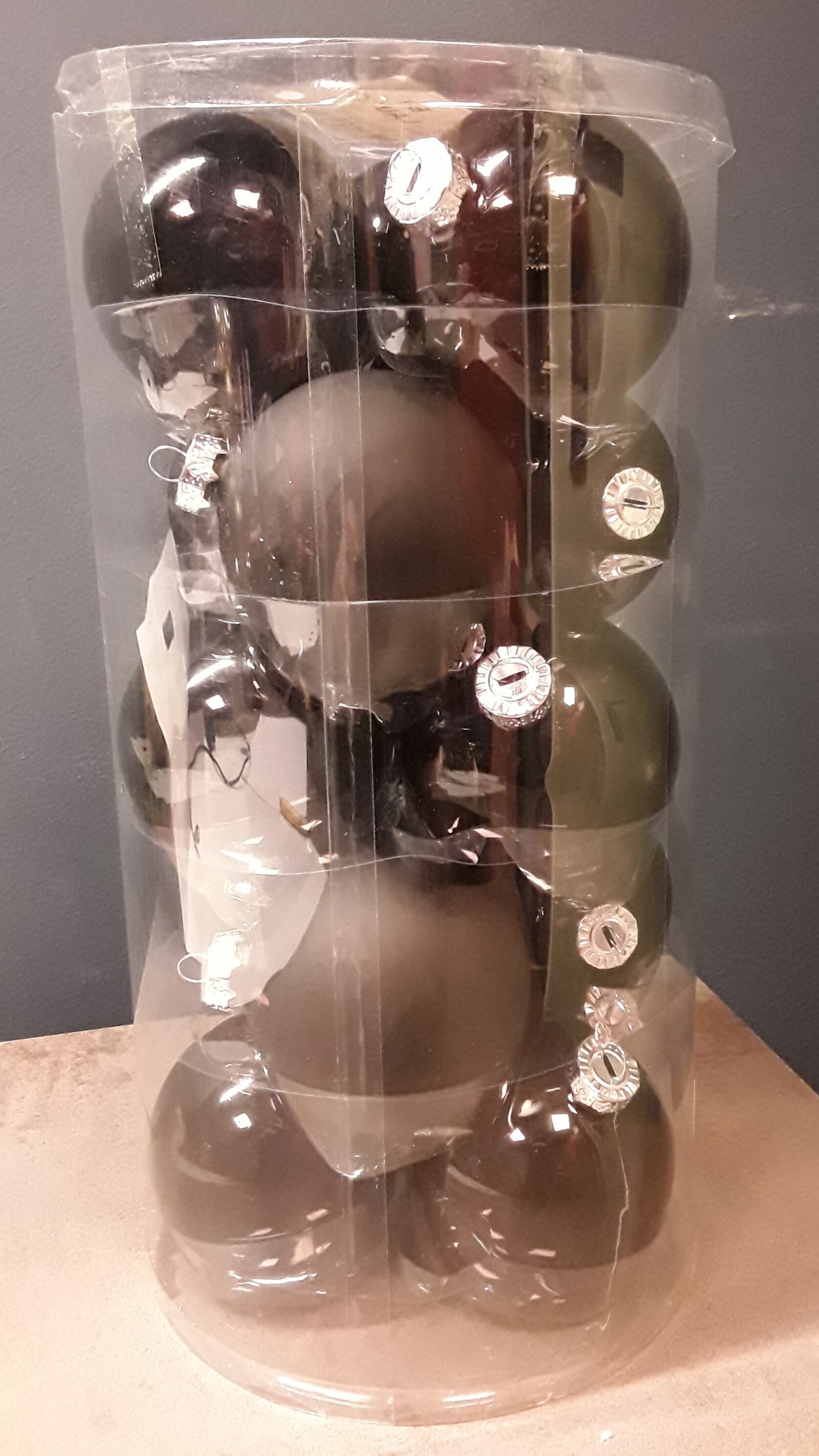 Kerstballen zwart 15 stuks