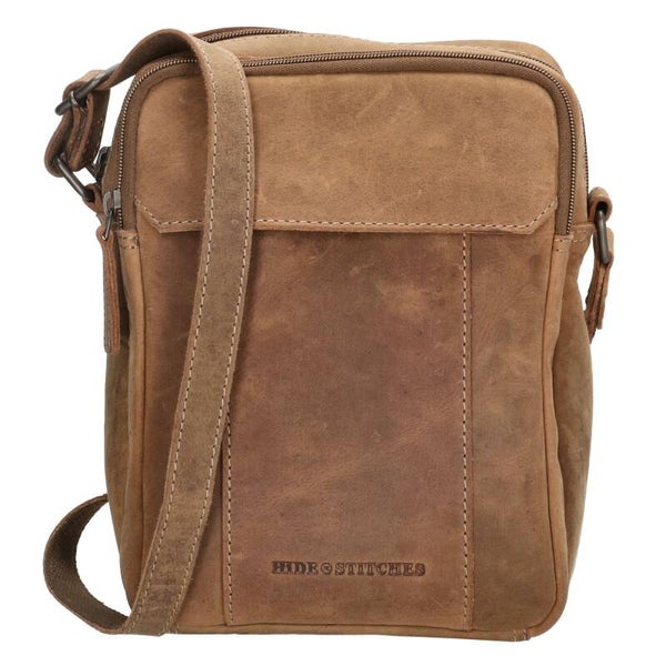 Hide & Stitches Idaho Leren Schoudertas 199 Bruin