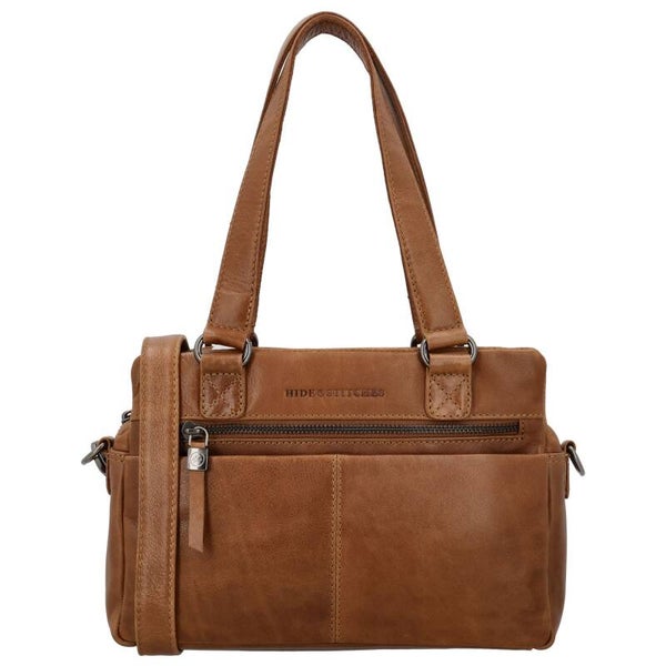 Hide & Stitches Leren Schoudertas / Handtas Porto Luxe Bruin