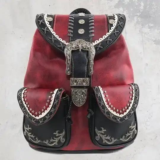 Western-Style Rugtas Rood
