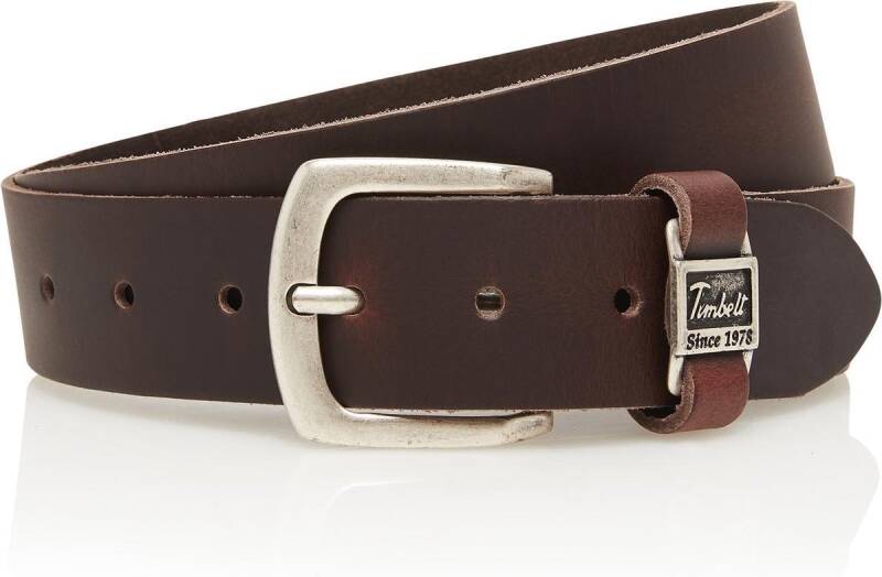 Heren Timbelt leren riem 4 cm Bruin  95 cm