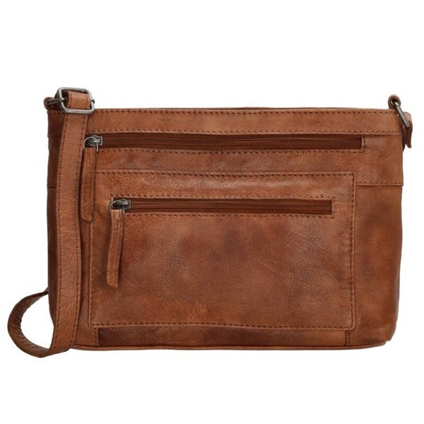 Beagles Maspalomas Leren Schoudertas Cognac