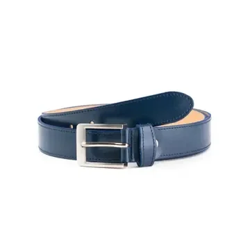 Damesriemen 100% Leer Blauw