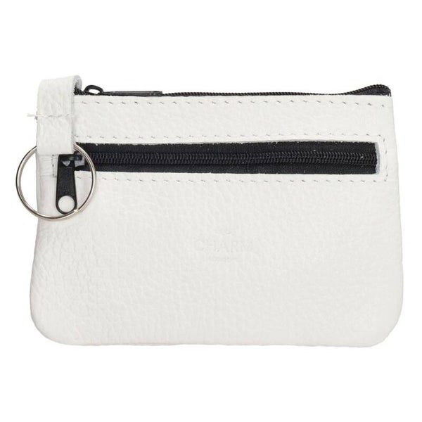 Charm London Anna Leren Sleuteletui Wit