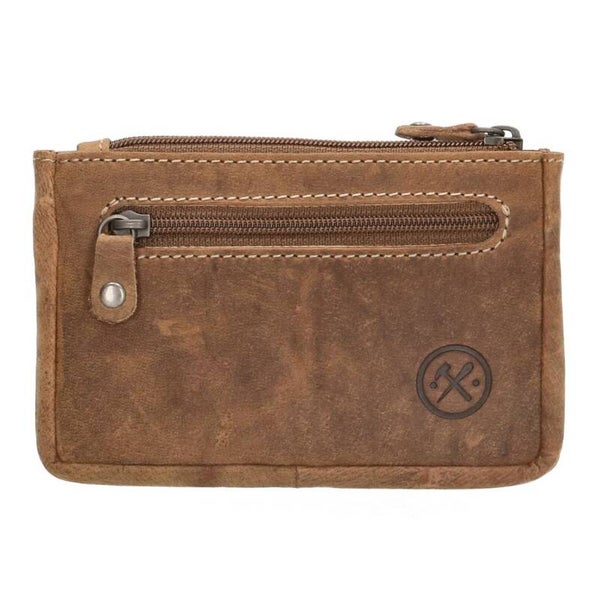 Hide & Stitches Idaho Leren Sleuteletui Bruin