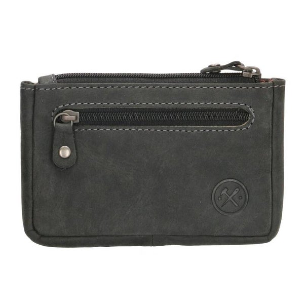Hide & Stitches Idaho Leren Sleuteletui Zwart