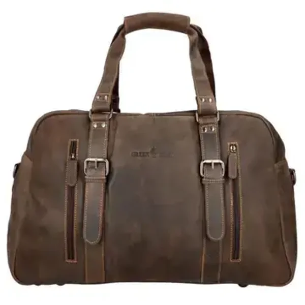 Leren Weekentas Duffle Bag Bruin