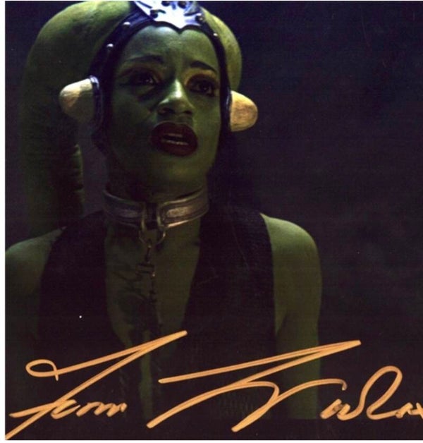 Femi Taylor signed 10x8 colour photo as Oola in Return of the Jedi, Star Wars