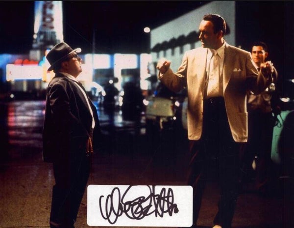 Danny Devito signed label attached to a 10X8 inch colour photo