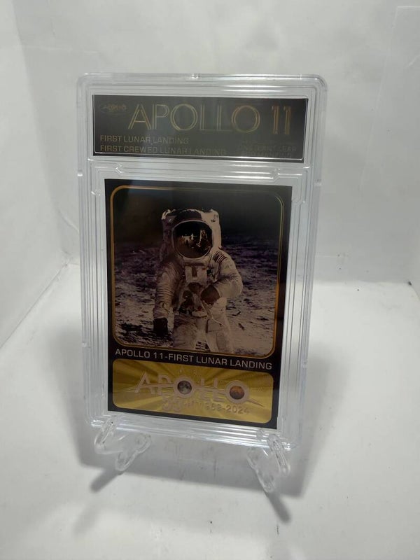 Apollo 11 (1969-2024) 24Ct Gold plated lunar landing card