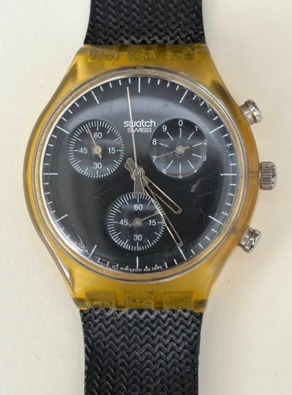 Vintage 1996 Swatch SCK111 Lavagna Chronograph Watch