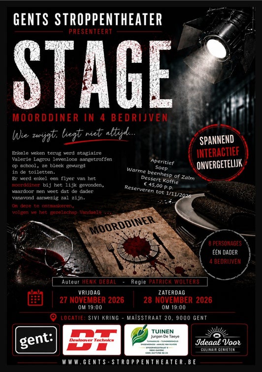 Affiche STAGE - Moorddiner