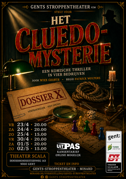 Affiche Het Cluedo-Mysterie