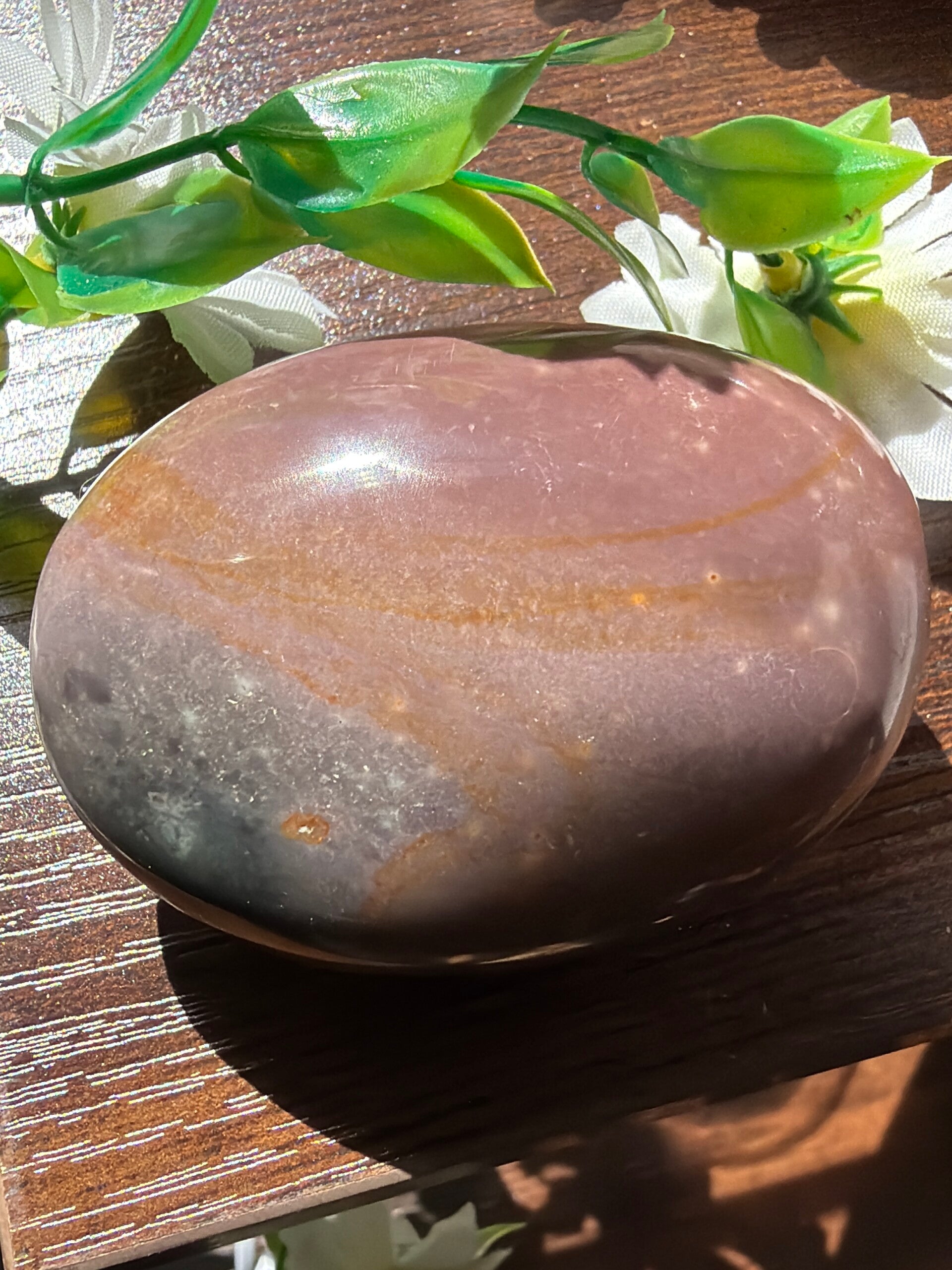 Polychrome Jasper Palm Stone