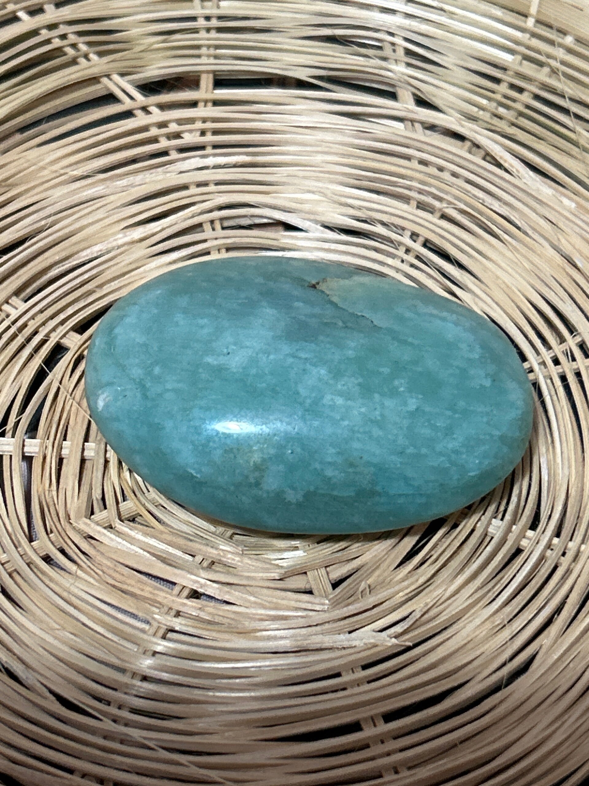 Amazonite Palm Stone