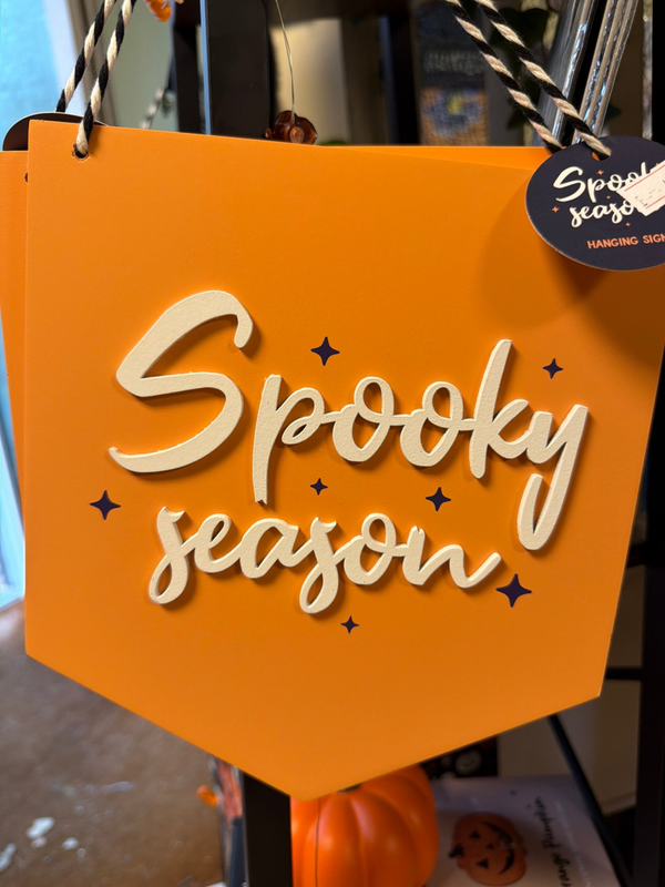 Halloween hanging sign