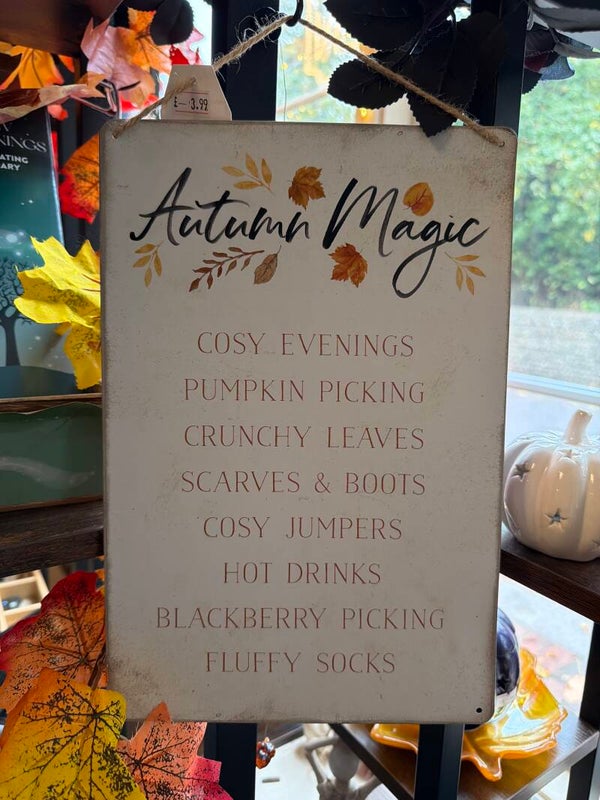 Autumn Magic Hanging Sign