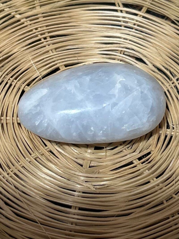 Blue Calcite Palm stone