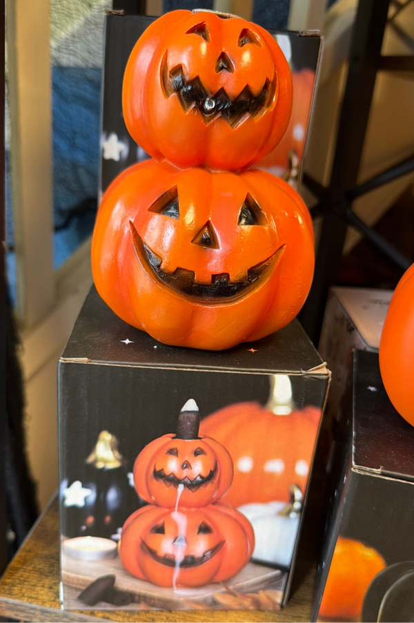 Stacking pumpkin black-flow cone burner