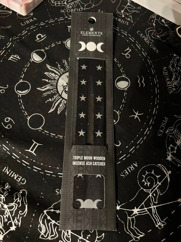 Triple Moon Wooden Ash Catcher