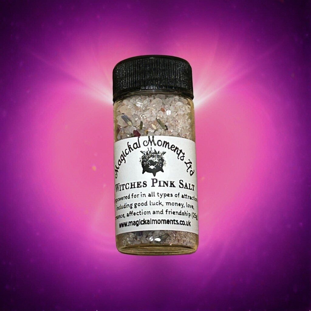 Witches Pink Salt Jar