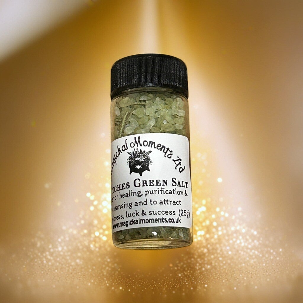 witches Green Salt Jar