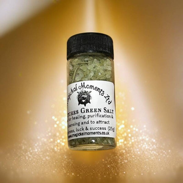 witches Green Salt Jar