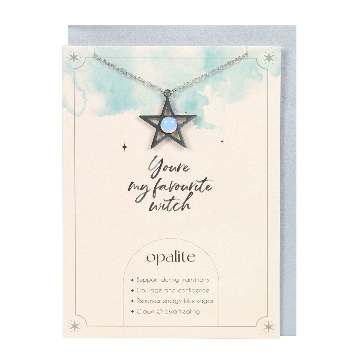 Pentagram Necklace With Greeting Card