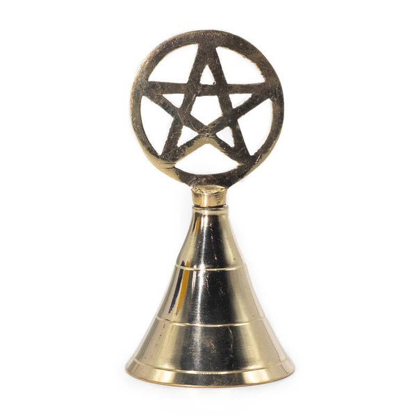 Altar Bell Brass Pentagram