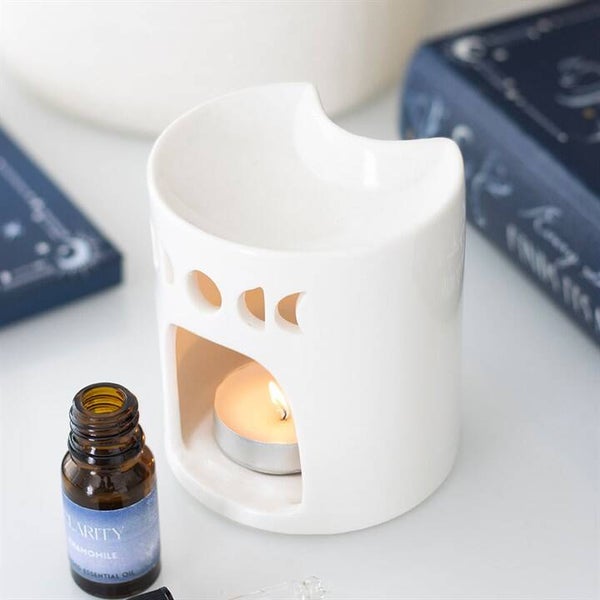 Moon phase oil burner