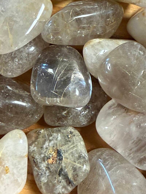 Rutilated Quartz Tumble Stones