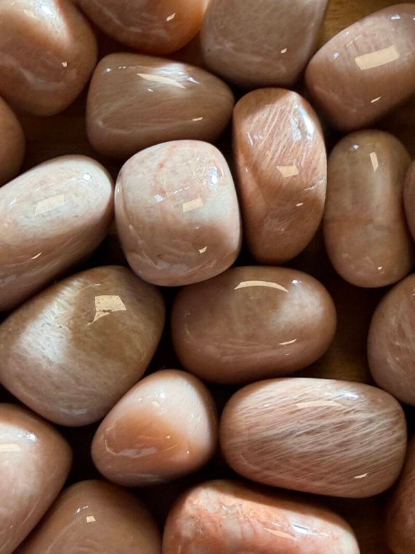 Orange Moonstone Tumbles