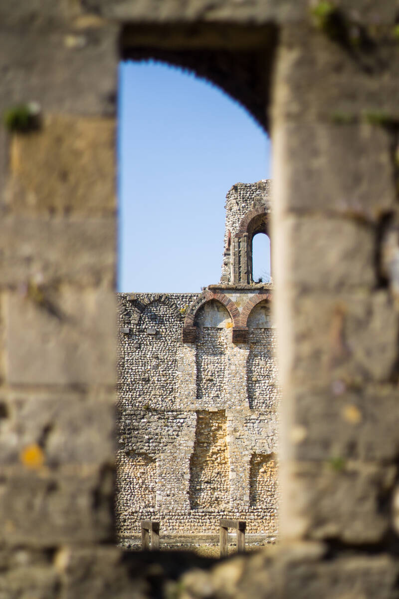 Through the window at Wolvesey Castle