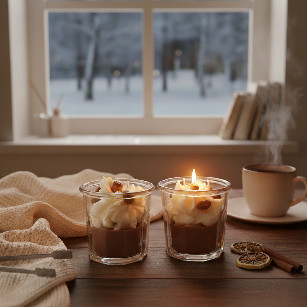 ☕ Cappuccino met Slagroom - Geurkaars